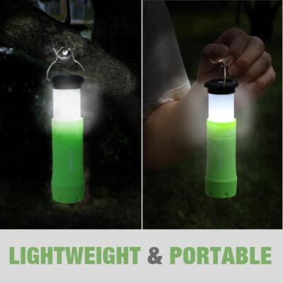 689b88fe5ddc988f7e5bc61219c77c897462d70e2cc231172d8f3.jpg EverBrite 2-in-1 Mini Lanterns and Flashlights with 3 Modes, 2 Pack Portable Outdoor LED Zoomable Torches, Camping Essentials for Hurricane, Hiking, Night Walking, Emergency