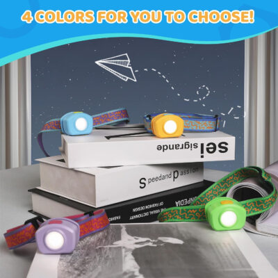EverBrite LED Headlamp Rechargeable Kids Headlamp with RGB Mode and Adjustable Headband, 3 Modes Multicolor Headlamp for Camping, Reading, Exploring, Halloween, Christmas