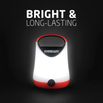 689b8a1198ff61e2e3b87d49656e3b0a51f3e8faefd328d706b6f.jpg Eveready LED Camping Lantern, Bright Battery Powered Lantern, Water Resistant Hurricane Supplies, 100 Hour Run-time, Pack of 1