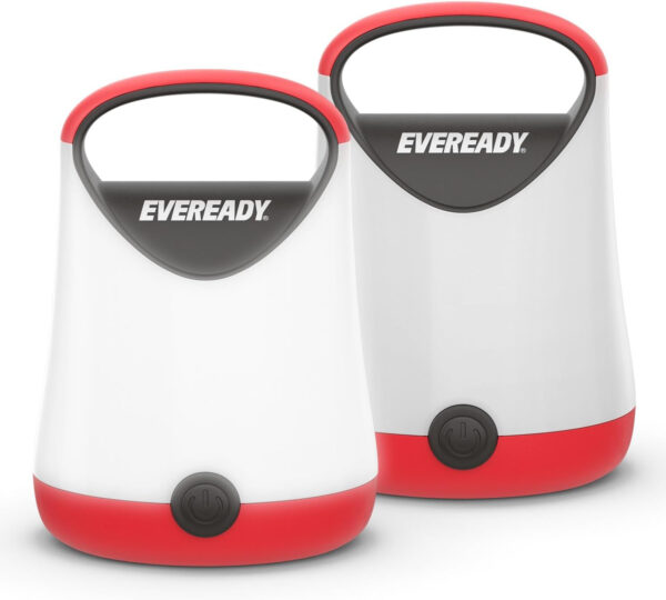 689b8a161c5b4765107ccadd247529aec14e7f66aec688f900e47.jpg Eveready LED Camping Lantern, Bright Battery Powered Lantern, Water Resistant Hurricane Supplies, 100 Hour Run-time, Pack of 1