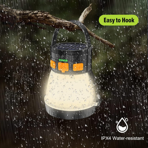 689b8abf72feccede76178171ddbc51c0cc645f9c3713fd46c584.jpg LED Camping Lantern, 1500 Lumens Camping Lantern Rechargeable with Solar Panel Charging, Waterproof, 8 Light Modes, 7500mAh Power Bank, Camping Flashlight for Hurricane Emergency, Hiking, Outdoor