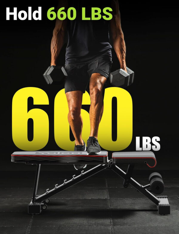 689befac9af3fecae83c04c5c7e6e2b722d9bcff0ce9878fbee38.jpg Yoleo Adjustable Weight Bench for Full Body Workout Foldable Bench Press Bench of Home Gym Strength Training Incline Decline Flat Utility Workout Bench with Quick Folding& Fast Adjustment (Black)