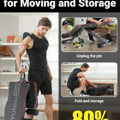 689befb1682de69d320cadec18418767f0dc2c043577b27c86ebd.jpg Yoleo Adjustable Weight Bench for Full Body Workout Foldable Bench Press Bench of Home Gym Strength Training Incline Decline Flat Utility Workout Bench with Quick Folding& Fast Adjustment (Black)