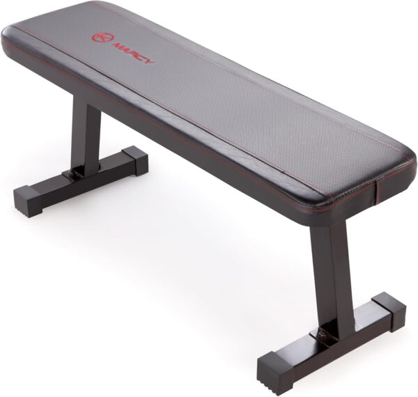 689befff83df616b6ba813afe0a1abdfb8b66770fef6056eb00f5.jpg Marcy Flat Utility Weight Bench for Home Gym Weight Training and Ab Exercises