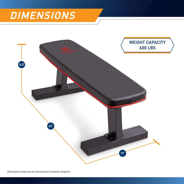 689bf00a19886ae747c3024e3409b9fbefeaee13920dc1b10400a.jpg Marcy Flat Utility Weight Bench for Home Gym Weight Training and Ab Exercises