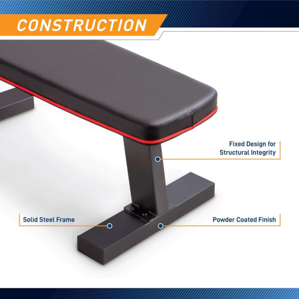 689bf00d79e301cf838da48b7a91f09e660161a209ac32cd055bb.jpg Marcy Flat Utility Weight Bench for Home Gym Weight Training and Ab Exercises