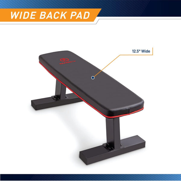 689bf010d438ead136de18120317169dc8e989248ff11bc8166e8.jpg Marcy Flat Utility Weight Bench for Home Gym Weight Training and Ab Exercises