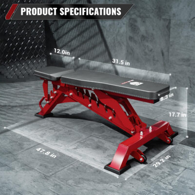 689bf13015f802ffb7b8e121f576c44da9e47ffa6568a530d94fa.jpg Major Fitness Weight Bench, Capacity Bench Press and 32 Adjustable Positions Strength Training Bench for Garage and Home Gym Workouts, Weight Lifting, and Bench Press