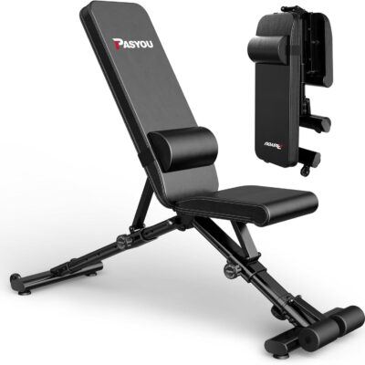 689bf26041065099d60dab4071077e25b7d8363600f1170ed533e.jpg PASYOU Adjustable Weight Bench Full Body Workout Multi-Purpose Foldable Incline Decline Exercise Workout Bench for Home Gym