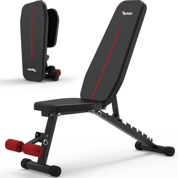 689bf26f7ae385a334044e05208d2a8c26f7dc05c5153e92f04d8.jpg PASYOU Adjustable Weight Bench Full Body Workout Multi-Purpose Foldable Incline Decline Exercise Workout Bench for Home Gym