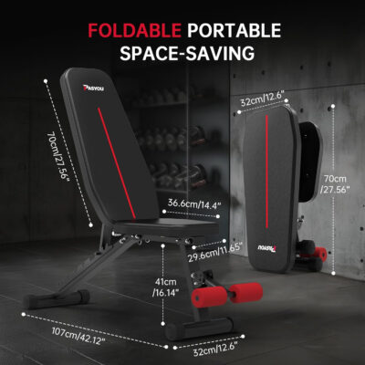 689bf27785cc36829e129014654984fa695dd1e7856d091f6fc13.jpg PASYOU Adjustable Weight Bench Full Body Workout Multi-Purpose Foldable Incline Decline Exercise Workout Bench for Home Gym