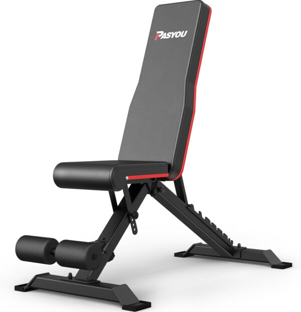 689bf27ac2ed40f3dd52f54dc3a29300585f0300506ab5e229d2f.jpg PASYOU Adjustable Weight Bench Full Body Workout Multi-Purpose Foldable Incline Decline Exercise Workout Bench for Home Gym