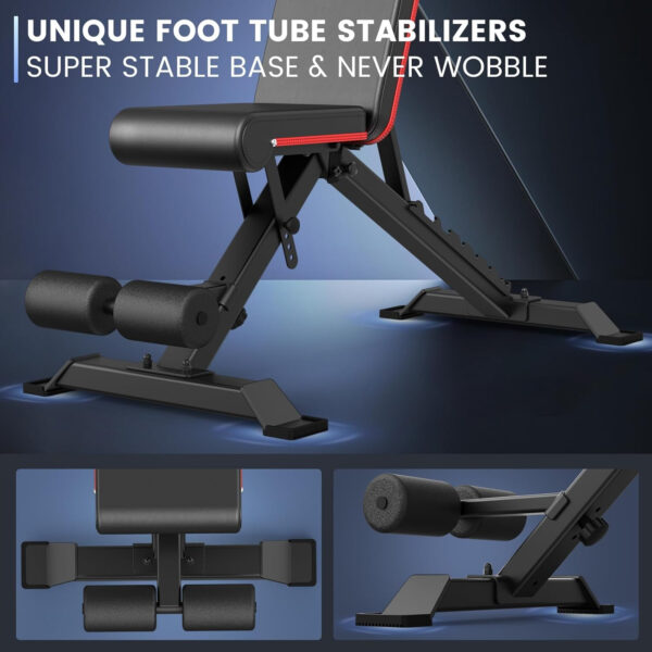 689bf27f67d42dfac86287fc59af9bb0398f56907e00884b08d61.jpg PASYOU Adjustable Weight Bench Full Body Workout Multi-Purpose Foldable Incline Decline Exercise Workout Bench for Home Gym