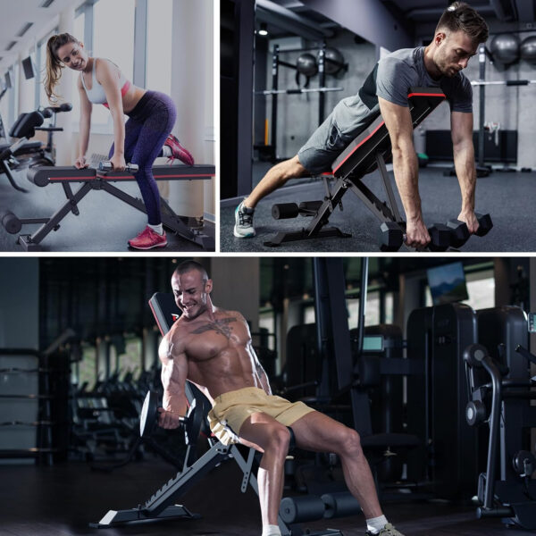 689bf28527dfd0f7ff9afb5a2df18d430abac9b282cab211fb52e.jpg PASYOU Adjustable Weight Bench Full Body Workout Multi-Purpose Foldable Incline Decline Exercise Workout Bench for Home Gym