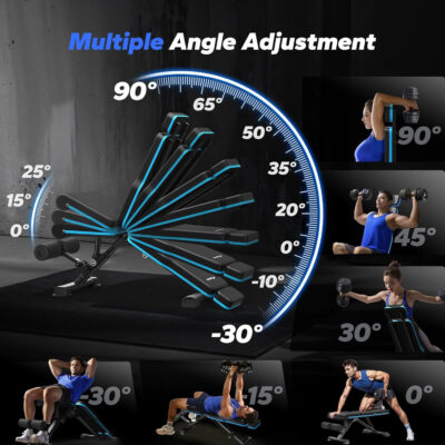 689bf3892d4fd89d7d1ff52e84c1ccb0e352384b5db0fb98a9402.jpg MERACH Adjustable Weight Bench, 990LBS Fast Folding Weight Benches for Home Gym, Workout Bench with Extended Head Support, Incline Decline Flat Utility Bench Press for Full Body