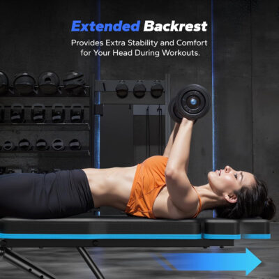 689bf3910daac280ea4bd7115552b687b7de78965d823cf47c3f8.jpg MERACH Adjustable Weight Bench, 990LBS Fast Folding Weight Benches for Home Gym, Workout Bench with Extended Head Support, Incline Decline Flat Utility Bench Press for Full Body