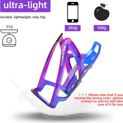 689bf4bc770ff96c3f54479dd8a91a6503006f11f177285c5682b.jpg ROCKBROS Bike Water Bottle Holder Ultra-Light Bicycle Bottle Cages with Screws Tool, Universal Bike Cup Holder for Road MTB Mountain Bikes Cycling Accessories(2 Pack)