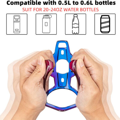689bf4be0fef825f329dba3180a6aa3317a6abda8e468d2d33686.jpg ROCKBROS Bike Water Bottle Holder Ultra-Light Bicycle Bottle Cages with Screws Tool, Universal Bike Cup Holder for Road MTB Mountain Bikes Cycling Accessories(2 Pack)