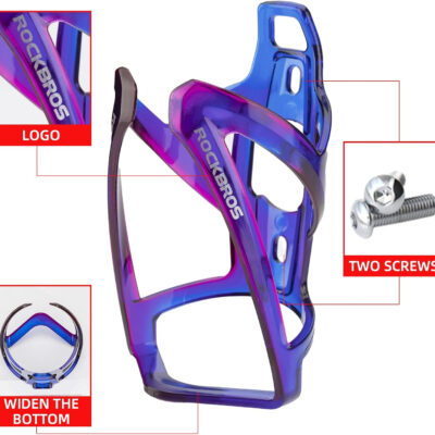 689bf4d97c321d43703a0a4dc59a4ff592c4ee725048204bceedd.jpg ROCKBROS Bike Water Bottle Holder Ultra-Light Bicycle Bottle Cages with Screws Tool, Universal Bike Cup Holder for Road MTB Mountain Bikes Cycling Accessories(2 Pack)