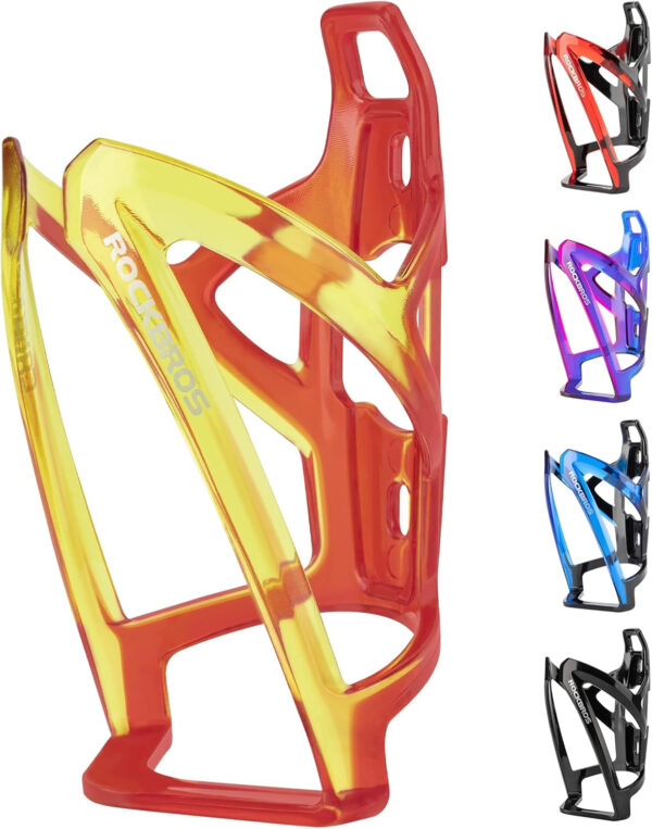 689bf4e9644e316782ae7de6123bfb07bc50de72767fbdfbceb21.jpg ROCKBROS Bike Water Bottle Holder Ultra-Light Bicycle Bottle Cages with Screws Tool, Universal Bike Cup Holder for Road MTB Mountain Bikes Cycling Accessories(2 Pack)