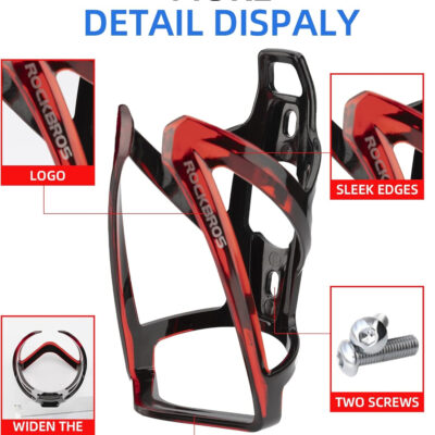 689bf4fe962f3b732738737b370d5dfd3706626fc32e05a1563e6.jpg ROCKBROS Bike Water Bottle Holder Ultra-Light Bicycle Bottle Cages with Screws Tool, Universal Bike Cup Holder for Road MTB Mountain Bikes Cycling Accessories(2 Pack)