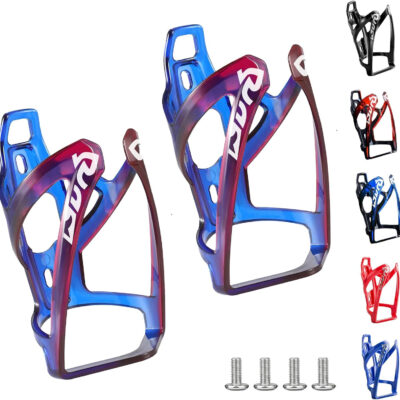 689bf540a73dd221b1cc311ba4d3b00b209395365c88d31bd97d9.jpg Bike Water Bottle Cage Ultra-Light Bicycle Bottle Holder Universal Bike Cup Holder Rack for Bicycle, Cycling, MTB, Road/Mountain Bikes 2 Pack - Black