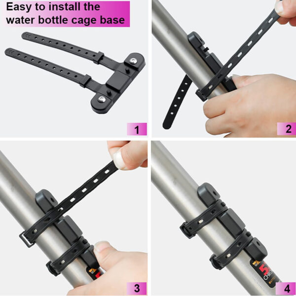 689bf58b591460f95beaba15ed6eca5c017f2f0690fdd7faf0bae.jpg Bike Water Bottle Holder Ultra-Light Bicycle Bottle Cages with Cage Mounting Base for Road MTB Bikes