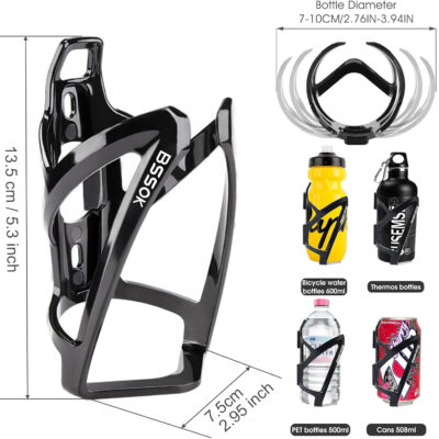 689bf58ce825d8d9f9303fe3fb5112d2c0129b4cf1521e4991b65.jpg Bike Water Bottle Holder Ultra-Light Bicycle Bottle Cages with Cage Mounting Base for Road MTB Bikes
