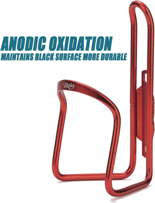 689bf5e80e97907ea2980d3d2a4eae1f41e5834274c6e7c2dae9d.jpg USHAKE Water Bottle Cages, Basic MTB Bike Bicycle Alloy Aluminum Lightweight Water Bottle Holder Cages Brackets(2 Pack- Drilled Holes Required)