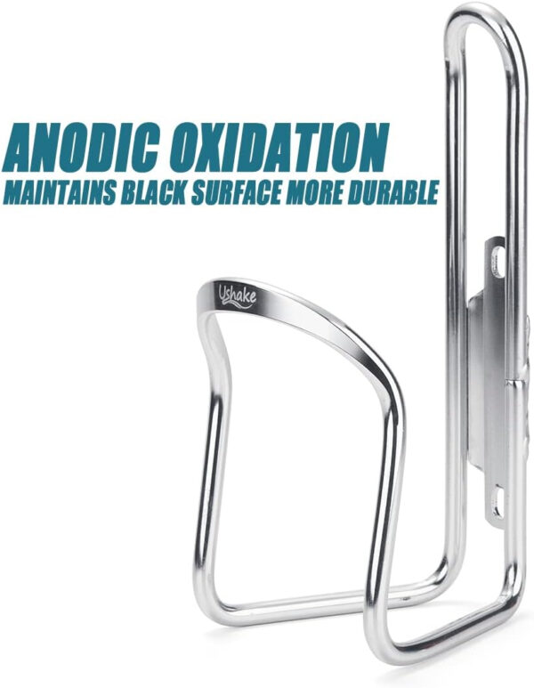 689bf5f11f10e195debf56175d469e97924f4f1a2d20b42ceb013.jpg USHAKE Water Bottle Cages, Basic MTB Bike Bicycle Alloy Aluminum Lightweight Water Bottle Holder Cages Brackets(2 Pack- Drilled Holes Required)