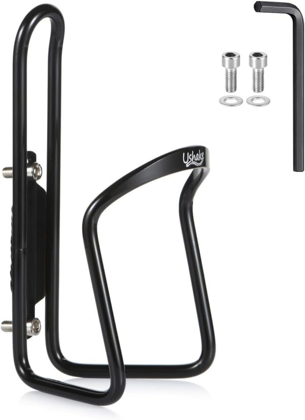 689bf6004fe9354cd6430e1de6a2a8bcf847c8cc68398ab8402ae.jpg USHAKE Water Bottle Cages, Basic MTB Bike Bicycle Alloy Aluminum Lightweight Water Bottle Holder Cages Brackets(2 Pack- Drilled Holes Required)