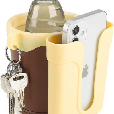 689bf6802929fa38655f118f088abaab126967e896a63d6a2f4d1.jpg Accmor 3-in-1 Bike Cup Holder with Cell Phone Keys Holder, Bike Water Bottle Holders, Universal Bar Drink Cup Can Holder for Bicycles, Motorcycles, Scooters, Black