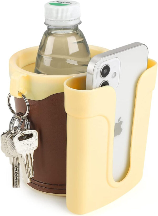 689bf6802929fa38655f118f088abaab126967e896a63d6a2f4d1.jpg Accmor 3-in-1 Bike Cup Holder with Cell Phone Keys Holder, Bike Water Bottle Holders, Universal Bar Drink Cup Can Holder for Bicycles, Motorcycles, Scooters, Black