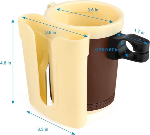 689bf68b508b1b268814abd0fcdc30a1a74c7ed6c80b8c572255a.jpg Accmor 3-in-1 Bike Cup Holder with Cell Phone Keys Holder, Bike Water Bottle Holders, Universal Bar Drink Cup Can Holder for Bicycles, Motorcycles, Scooters, Black