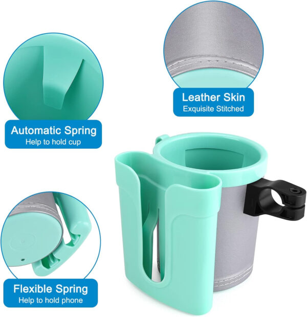 689bf69765163031d43f405e4ab1e3a943a7301ba23ad07735dcd.jpg Accmor 3-in-1 Bike Cup Holder with Cell Phone Keys Holder, Bike Water Bottle Holders, Universal Bar Drink Cup Can Holder for Bicycles, Motorcycles, Scooters, Black