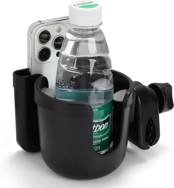 689bf6c021552bc9a8eb48d0b28a848aac41916f1b4e06ca3e33b.jpg Accmor 3-in-1 Bike Cup Holder with Cell Phone Keys Holder, Bike Water Bottle Holders, Universal Bar Drink Cup Can Holder for Bicycles, Motorcycles, Scooters, Black