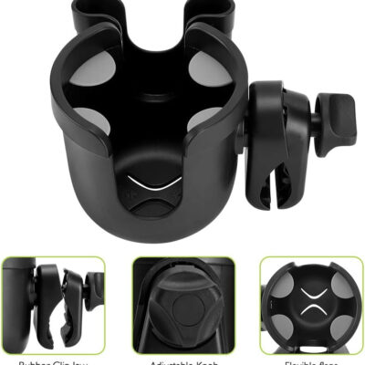 689bf6c538837757d95c9573885194697cdf023d879b7ea4b94c3.jpg Accmor 3-in-1 Bike Cup Holder with Cell Phone Keys Holder, Bike Water Bottle Holders, Universal Bar Drink Cup Can Holder for Bicycles, Motorcycles, Scooters, Black