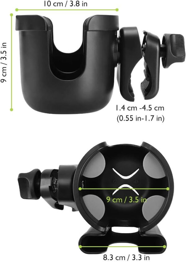 689bf6cd5096bfa5c1800e7b71c8bfb9aa0558b219f9a67117cd7.jpg Accmor 3-in-1 Bike Cup Holder with Cell Phone Keys Holder, Bike Water Bottle Holders, Universal Bar Drink Cup Can Holder for Bicycles, Motorcycles, Scooters, Black
