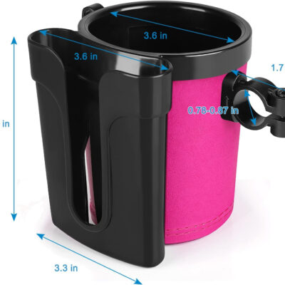 689bf6f9476e3b24d9056f1565de92ed30d72b550c360c7e0e4a2.jpg Accmor 3-in-1 Bike Cup Holder with Cell Phone Keys Holder, Bike Water Bottle Holders, Universal Bar Drink Cup Can Holder for Bicycles, Motorcycles, Scooters, Black