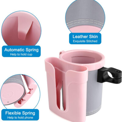 689bf7045f6d17093b82271189ac44b6d9fd17486cadaa01d895c.jpg Accmor 3-in-1 Bike Cup Holder with Cell Phone Keys Holder, Bike Water Bottle Holders, Universal Bar Drink Cup Can Holder for Bicycles, Motorcycles, Scooters, Black