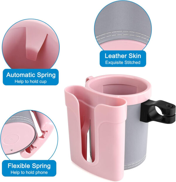 689bf7045f6d17093b82271189ac44b6d9fd17486cadaa01d895c.jpg Accmor 3-in-1 Bike Cup Holder with Cell Phone Keys Holder, Bike Water Bottle Holders, Universal Bar Drink Cup Can Holder for Bicycles, Motorcycles, Scooters, Black