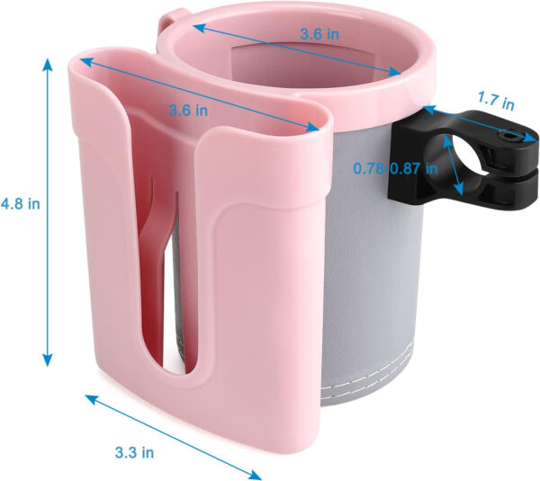 689bf7094d2b7b34928b14478e7199b9198713a0da623db4d4a7f.jpg Accmor 3-in-1 Bike Cup Holder with Cell Phone Keys Holder, Bike Water Bottle Holders, Universal Bar Drink Cup Can Holder for Bicycles, Motorcycles, Scooters, Black