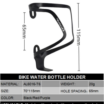 Bike Water Bottle Holder: Ultra-Light Bicycle Bottle Cages with Screws, Alloy Aluminum, Universal Bike Cup Holder Rack for Road MTB Bikes(RED)