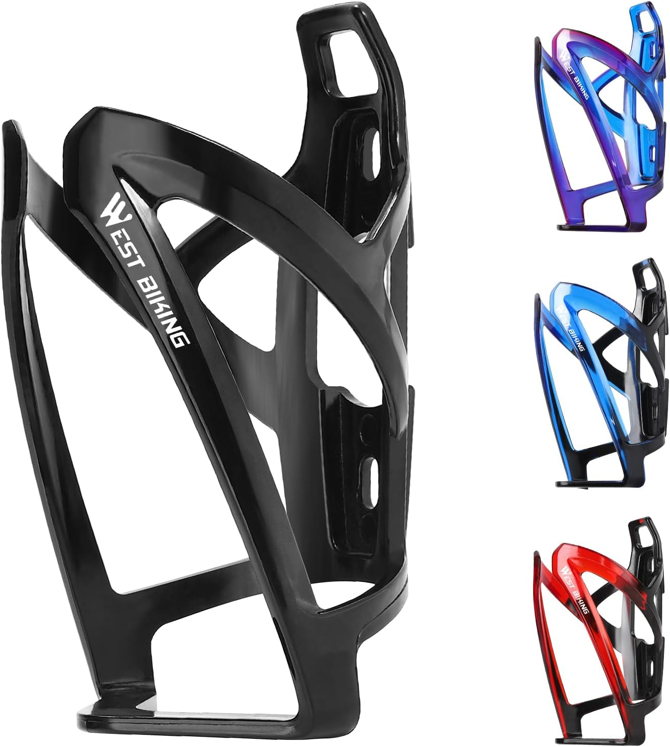 689bf84d01c78f3ff207c8b322532b12e35dbe9ea0a25c787a177.jpg West Biking Bike Water Bottle Cages Ultra-Light Durable PC Bicycle Bottle Holder with Screws Tool, Easy Installation Bicycle Drink Cup Holders Cycling Kettle for MTB Road Bikes