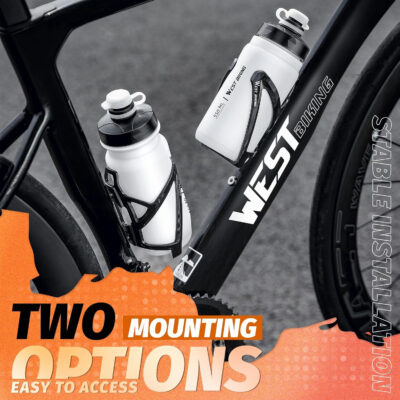 689bf851dd8630e08bceb126f88e014fe573467baac9e9f077340.jpg West Biking Bike Water Bottle Cages Ultra-Light Durable PC Bicycle Bottle Holder with Screws Tool, Easy Installation Bicycle Drink Cup Holders Cycling Kettle for MTB Road Bikes