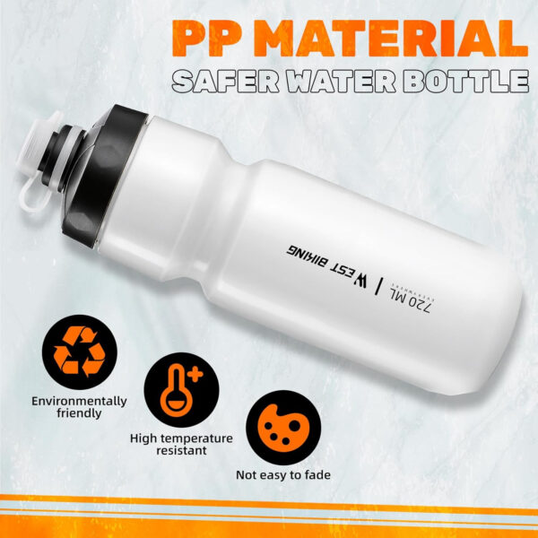 689bf8822b60361c58754e67aad7f084131dc40b50eda8f83b187.jpg West Biking Bike Water Bottle Cages Ultra-Light Durable PC Bicycle Bottle Holder with Screws Tool, Easy Installation Bicycle Drink Cup Holders Cycling Kettle for MTB Road Bikes