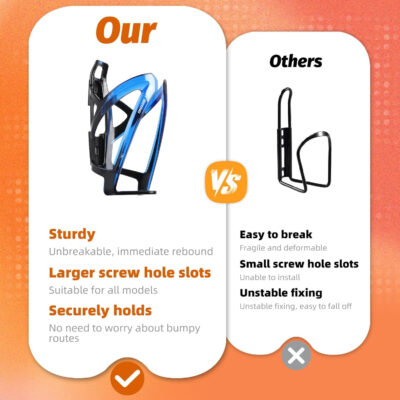 689bf8a310e51137d3f068b22eb19868416edcea5ea376bbdc8f2.jpg West Biking Bike Water Bottle Cages Ultra-Light Durable PC Bicycle Bottle Holder with Screws Tool, Easy Installation Bicycle Drink Cup Holders Cycling Kettle for MTB Road Bikes