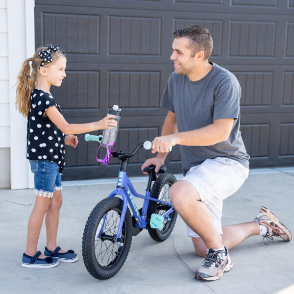 689bf8fe0a90a107aca75d77534bef64632eff4d82cd365ef8415.jpg Bike Water Bottle Holder with Bottle Combo Mount Cage Rack No Screws Mountain Bicycle Accessories, for Sport Outdoor Cycling, MTB Road, Universal Cup Holder, Durable Alloy Kids, Adults (Black)