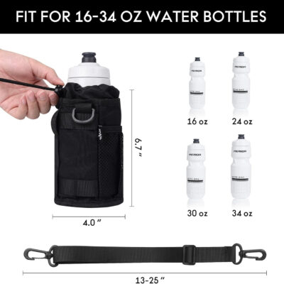 689bf999bc91b1f66d9667dc25f9ec859b4b91964d9e0cc3e1b9c.jpg Bike Cup Holder, Water Bottle Holder Handlebar with Mesh Pockets, Universal Cycling Bicycle Water Bottle Drink Cup Cage for Cruiser, Scooter, Mountain, Road Bike, Wheelchair