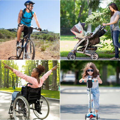 689bf9a082bb5950043c65c84b361df58007e80b76047332bf0e8.jpg Bike Cup Holder, Water Bottle Holder Handlebar with Mesh Pockets, Universal Cycling Bicycle Water Bottle Drink Cup Cage for Cruiser, Scooter, Mountain, Road Bike, Wheelchair